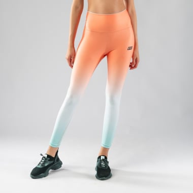 Polaris Orange - HIGH WAIST FITNESS LEGGINGS 