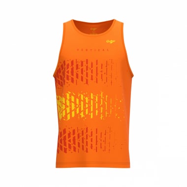 RUNNING TANK TOP - VERTICAL Traces - Orange