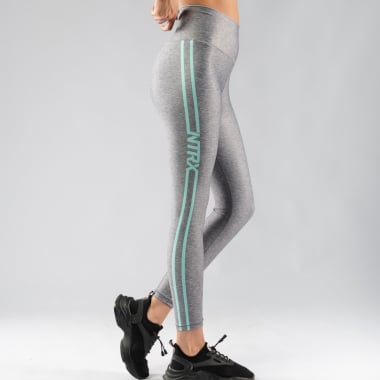 Cosmos Teal - HIGH WAIST FITNESS LEGGINGS