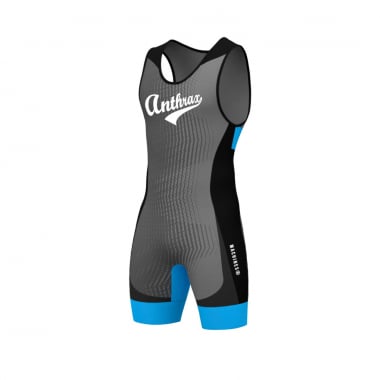 ANTHRAX ULTRA PRO WRESTLING SINGLET - Grey Black