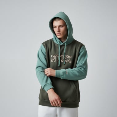 Retro Hoody - 2C Dark Green
