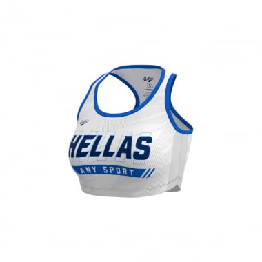 HELLAS 2025 - WHITE - WOMEN FITNESS TOP