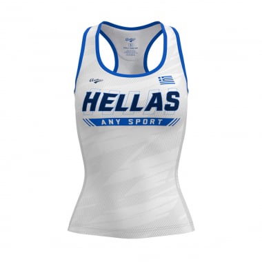 HELLAS 2025 - WHITE - WOMEN TRAINING TANK