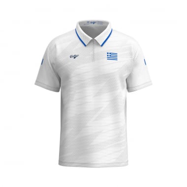 HELLAS 2025 - WHITE - POLO T-SHIRT