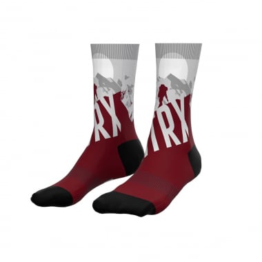 Hiking Maroon Sport Socks