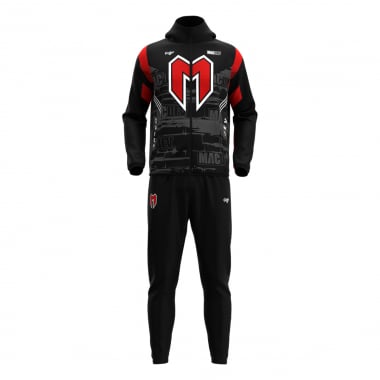 ULTRALIGHT TRACKSUIT SET - Black & Red - MACDEV