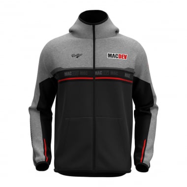 Zip Hoody Windstopper - Black & Grey - MACDEV
