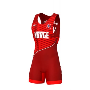 Wrestling Singlet - Norway - Red