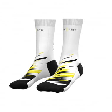Sport Socks - White Black - PADEL MATCH