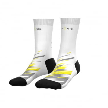 Sport Socks - White Grey - PADEL MATCH