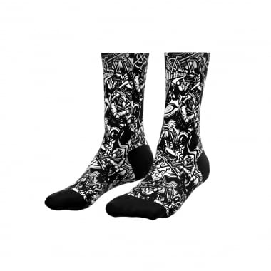 SPORT SOCKS - PAINTBALLER BLACK & WHITE
