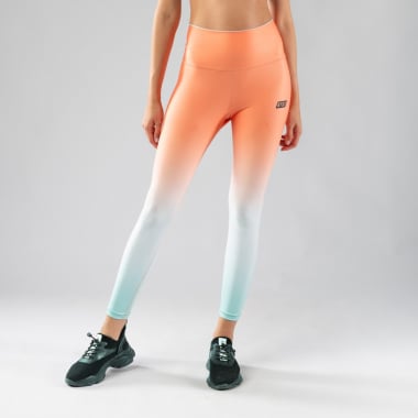 Polaris Orange - HIGH WAIST FITNESS LEGGINGS 