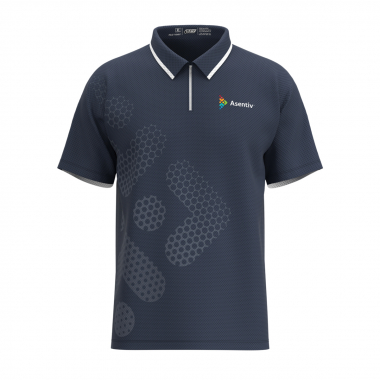Polo t-shirt - Blue - ASENTIV