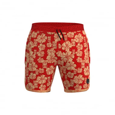Swim shorts - Tiki Island Red