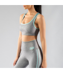 Cosmos Teal - Fitness Top