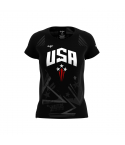 USA Masters Άρση Βαρών - Γυναίκες - Pro-Fit t-shirt Μαύρο