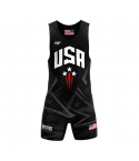USA Masters Weightlifting - Men - Singlet 2k22 Black