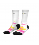 Sport-Socken - Weiß-Rosa- PADEL MATCH