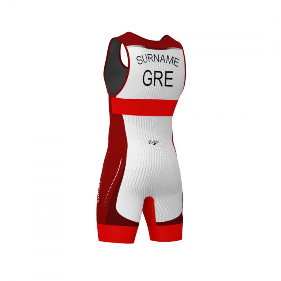 ANTHRAX ULTRA PRO WRESTLING SINGLET - White Red