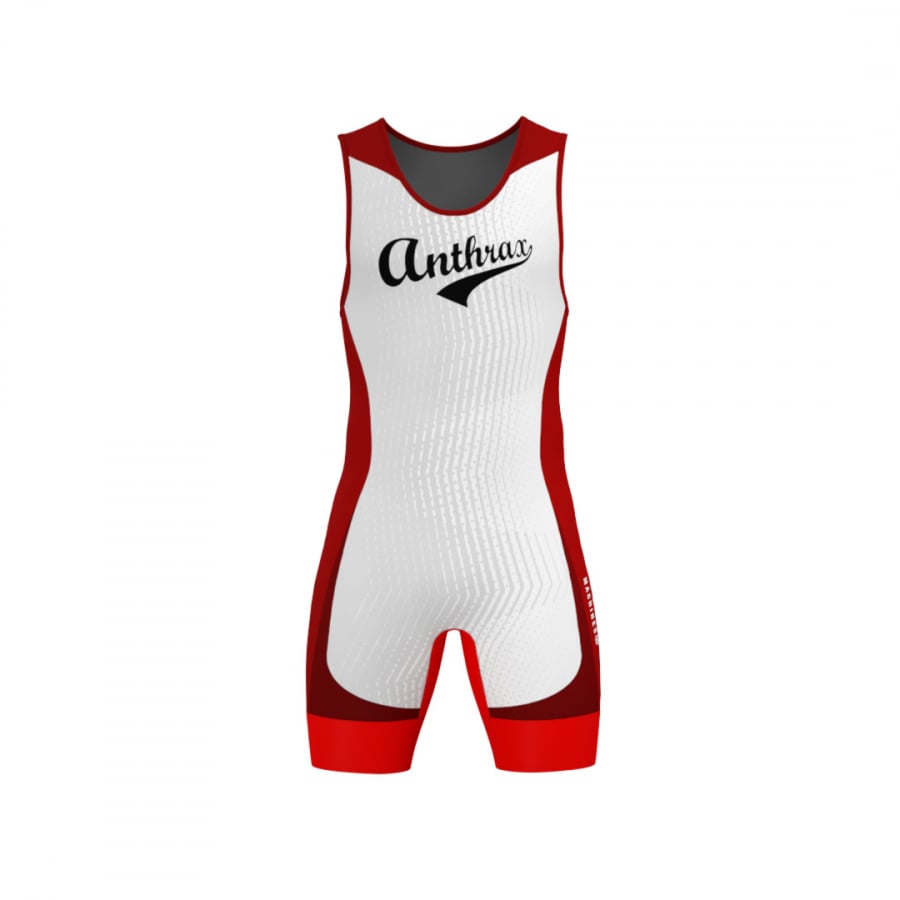 ANTHRAX ULTRA PRO WRESTLING SINGLET - White Red