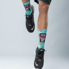 Dream Big Teal Sport Socks