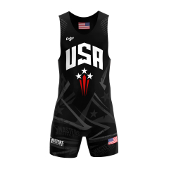 USA Masters Weightlifting - Men - Singlet 2k22 Black
