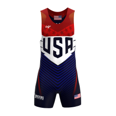 USA Masters Weightlifting - Men - Singlet Shield