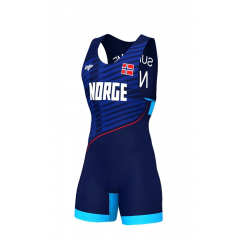 Wrestling Singlet - Norway - Blue