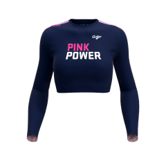 PINK POWER 2024 - LONGSLEEVE CROP TOP