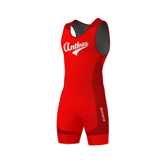 ANTHRAX ULTRA PRO WRESTLING SINGLET - Red