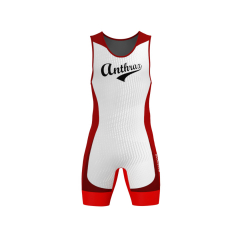 ANTHRAX ULTRA PRO WRESTLING SINGLET - White Red