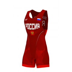 Wrestling Singlet - Russia - Red